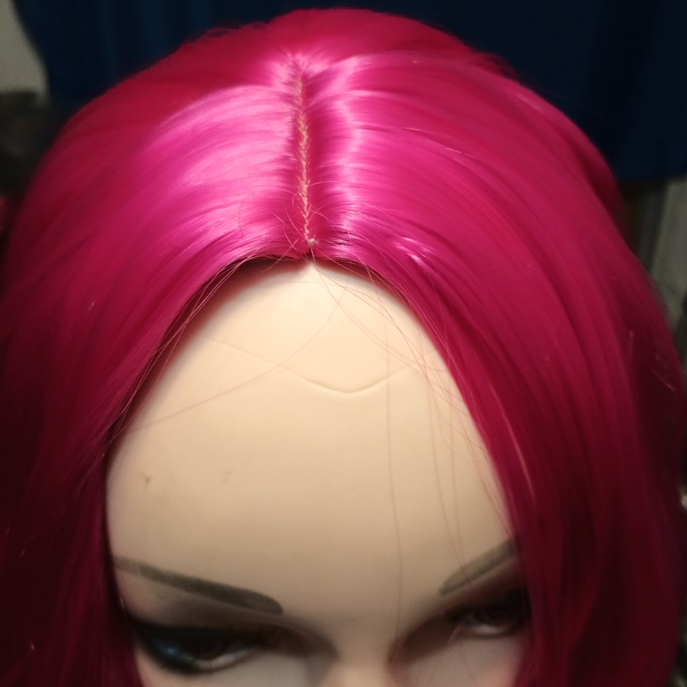 Vibrant Pink Wig for Women - Picture 5 of 6
